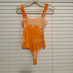 SUPER CUTE ruffle strap bodysuit- perfect for game days!!!